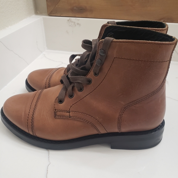Thursday Boot Company Brown/Tan Laceup Ankle Boots Size 7 - Picture 5 of 8